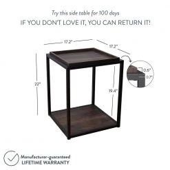 Nash 22 in. Nutmeg Matte Black Accent End Table or Modern Side Table with Tray Top Shelves and Metal Frame by Nathan James 13 Nash 22 in. Nutmeg Matte Black Accent End Table or Modern Side Table with Tray Top Shelves and Metal Frame by Nathan James -US Pride Furniture Shop nutmeg nathan james end side tables 32101 4f 1000