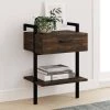 Jenny Rustic Wall Mount Nightstand with Drawer and Storage Shelf, Nutmeg Wood and Black Metal Frame by Nathan James -US Pride Furniture Shop nutmeg nathan james nightstands 34504 64 1000