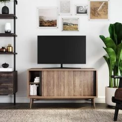 Liam 44 in. Oak and Black Wood TV Stand Fits TVs Up to 40 in. with Storage Doors by Nathan James 17 Liam 44 in. Oak and Black Wood TV Stand Fits TVs Up to 40 in. with Storage Doors by Nathan James -US Pride Furniture Shop oak black nathan james tv stands 51301 31 1000