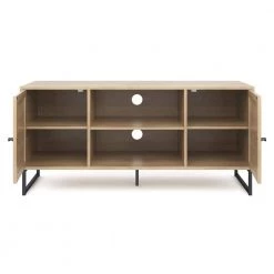 Mina 47 in. Oak and Black Composite TV Stand Fits TVs Up to 55 in. with Storage Doors by Nathan James 13 Mina 47 in. Oak and Black Composite TV Stand Fits TVs Up to 55 in. with Storage Doors by Nathan James -US Pride Furniture Shop oak black nathan james tv stands 74101 77 1000