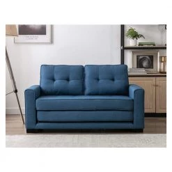 Bray 58 in. Blue Linen 2-Seater Twin Sleeper Sofa Bed with Removable Cushions by US Pride Furniture 11 Bray 58 in. Blue Linen 2-Seater Twin Sleeper Sofa Bed with Removable Cushions by US Pride Furniture -US Pride Furniture Shop ocean blue us pride furniture sofa beds s5332 h1 31 1000