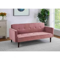 Taylor 72 in. W Rose 2-Seats Tufted Velvet Sofa Bed Sleeper by US Pride Furniture 11 Taylor 72 in. W Rose 2-Seats Tufted Velvet Sofa Bed Sleeper by US Pride Furniture -US Pride Furniture Shop rose us pride furniture sofa beds sb9096 h2 31 1000