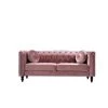 Vivian 75.98 in. Rose Classic Velvet 3-Seats Chesterfield Sofa with Nailheads by US Pride Furniture 2 Vivian 75.98 in. Rose Classic Velvet 3-Seats Chesterfield Sofa with Nailheads by US Pride Furniture -US Pride Furniture Shop rose us pride furniture sofas couches s5611 s h1 64 1000