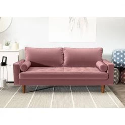 Civa velvet 2-Piece Tea RoseLiving Room Set Sofa and Loveseat by US Pride Furniture 12 Civa velvet 2-Piece Tea RoseLiving Room Set Sofa and Loveseat by US Pride Furniture -US Pride Furniture Shop tea rose us pride furniture living room sets s5481 l s 4f 1000
