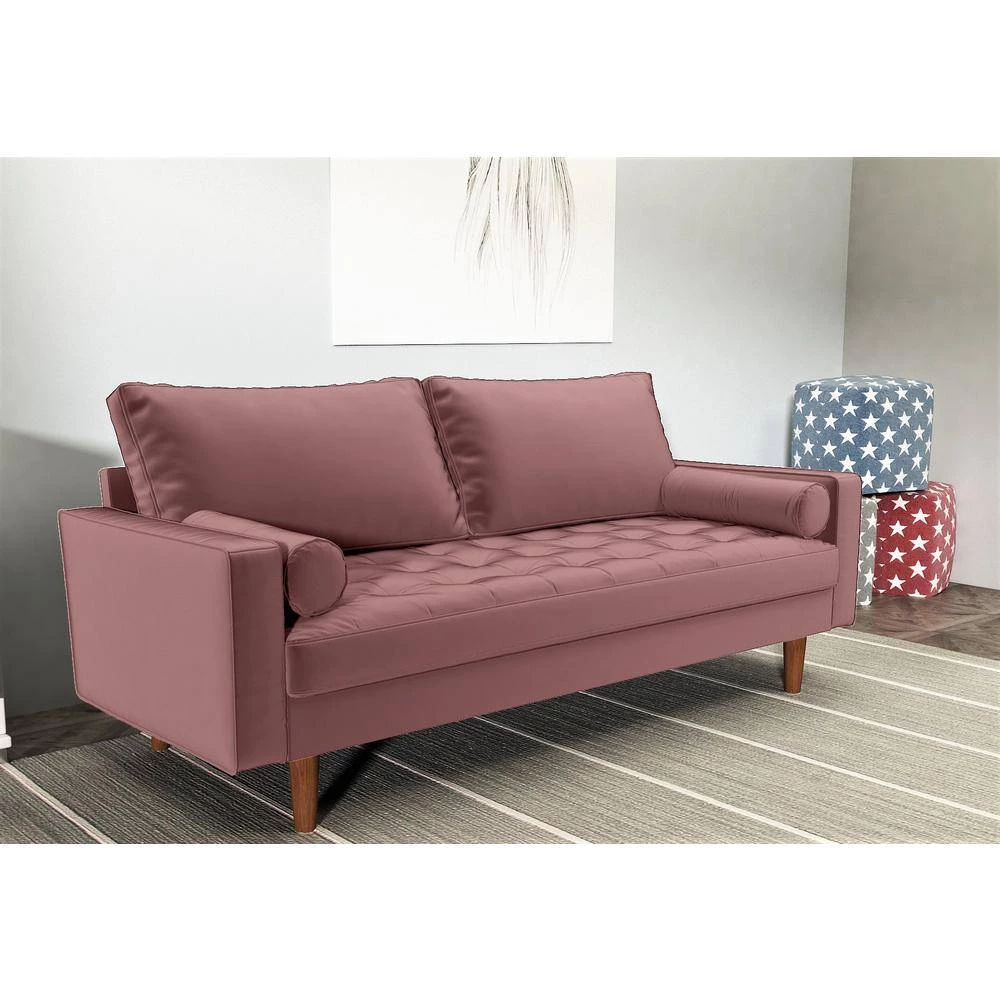 Civa velvet 2-Piece Tea RoseLiving Room Set Sofa and Loveseat by US Pride Furniture 9 Civa velvet 2-Piece Tea RoseLiving Room Set Sofa and Loveseat by US Pride Furniture - Image 7