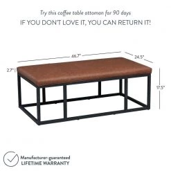 Nelson 47 in. Warm Brown/Black Large Rectangle Wood Coffee Table with Storage by Nathan James -US Pride Furniture Shop warm brown black nathan james coffee tables 31801 4f 1000