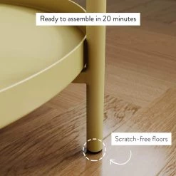 Alexis White Faux Marble with Gold Brass Metal Frame Round End Side Table by Nathan James -US Pride Furniture Shop white gold nathan james end side tables 32301 31 1000