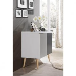 Entry Way Accent Console Table in White-Grey by HODEDAH 10 Entry Way Accent Console Table in White-Grey by HODEDAH -US Pride Furniture Shop white grey hodedah accent cabinets hi690 white grey c3 1000
