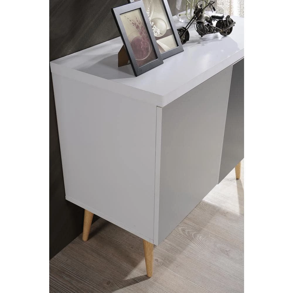 Entry Way Accent Console Table in White-Grey by HODEDAH 4 Entry Way Accent Console Table in White-Grey by HODEDAH - Image 2