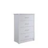 4-Drawer Chest White 40.24 in. H x 27.52 in. W x 15.51 in. D by HODEDAH 1 4-Drawer Chest White 40.24 in. H x 27.52 in. W x 15.51 in. D by HODEDAH -US Pride Furniture Shop white hodedah chest of drawers hi413dr white 64 1000