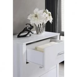 4-Drawer Chest White 40.24 in. H x 27.52 in. W x 15.51 in. D by HODEDAH -US Pride Furniture Shop white hodedah chest of drawers hi413dr white 77 1000