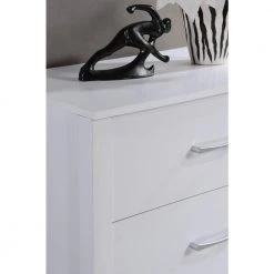 4-Drawer Chest White 40.24 in. H x 27.52 in. W x 15.51 in. D by HODEDAH -US Pride Furniture Shop white hodedah chest of drawers hi413dr white c3 1000