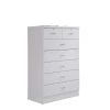 7-Drawer 48 in. H x 31.5 in. W x 18 in. D Chest of Drawer in White by HODEDAH -US Pride Furniture Shop white hodedah chest of drawers hi70dr white 64 1000