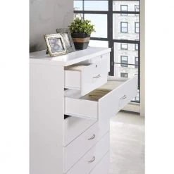 7-Drawer 48 in. H x 31.5 in. W x 18 in. D Chest of Drawer in White by HODEDAH -US Pride Furniture Shop white hodedah chest of drawers hi70dr white 77 1000