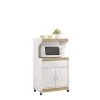 White Microwave Cart with Storage by HODEDAH -US Pride Furniture Shop white hodedah microwave carts hik72 white 64 1000