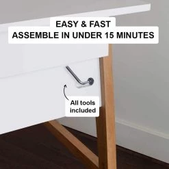 Telos White Home Office Writing Computer Desk by Nathan James -US Pride Furniture Shop white sand nathan james writing desks 51101 4f 1000