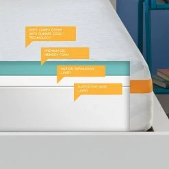 10 in. Medium Memory Foam Tight Top Queen Mattress by Simmons 16 10 in. Medium Memory Foam Tight Top Queen Mattress by Simmons -US Pride Furniture Shop white simmons mattresses 700811002 8050 44 1000
