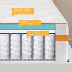 12 in. Plush Hybrid Tight Top Queen Mattress by Simmons 19 12 in. Plush Hybrid Tight Top Queen Mattress by Simmons -US Pride Furniture Shop white simmons mattresses 700811009 8050 fa 1000